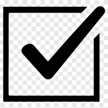 Black Checkmark In Square PNG