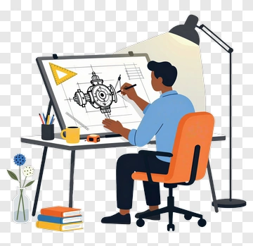 Engineer Drawing Mechanical Design PNG