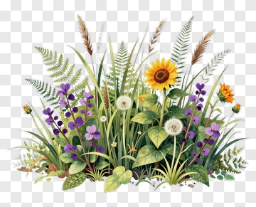 Botanical Garden Scene PNG