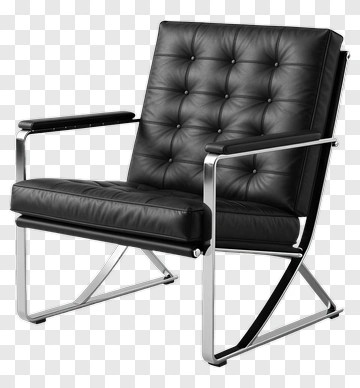 Modern Leather Armchair PNG
