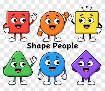 Shape People Characters PNG