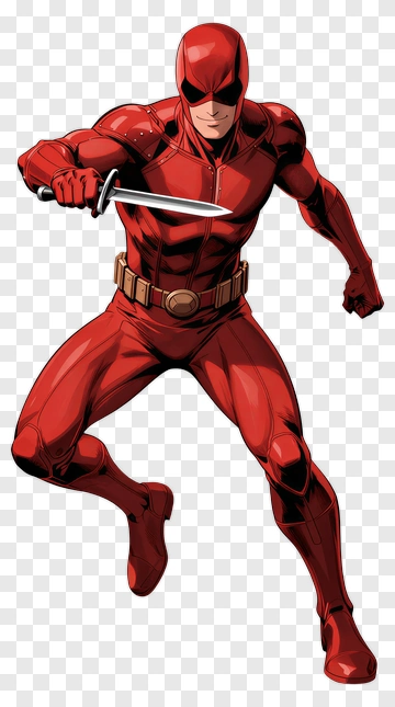 Daredevil In Red Suit PNG