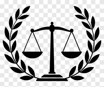Scales Of Justice With Wreath PNG