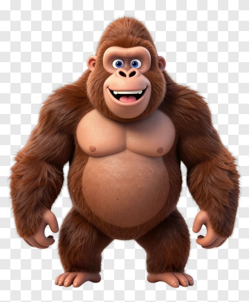 Cartoon Gorilla PNG