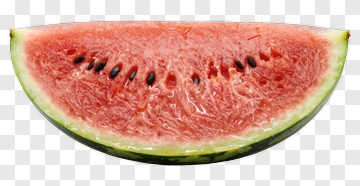 Watermelon Slice With Seeds PNG