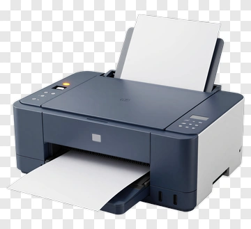 Modern Printer With Paper Output PNG