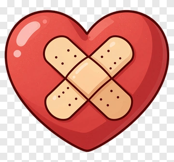 Heart With Bandage PNG