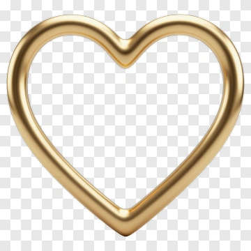 Gold Heart PNG