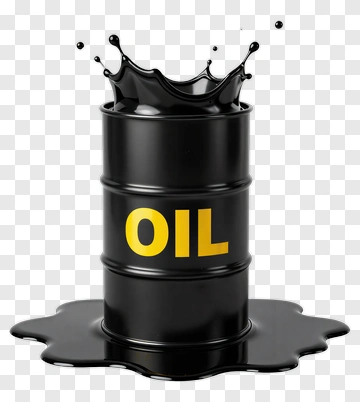 Oil Barrel With Splash PNG