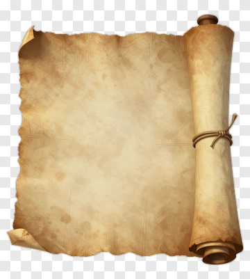 Ancient Parchment Scroll PNG