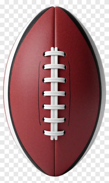Red Football With White Laces PNG