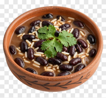 Black Bean And Rice With Cilantro PNG