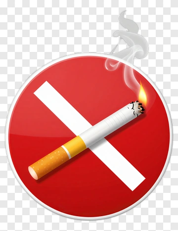 No Smoking Prohibition Sign PNG