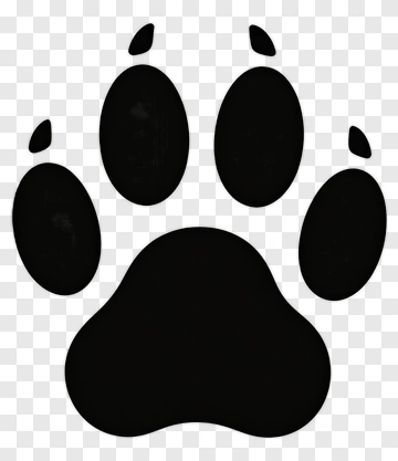 Black Paw Print PNG