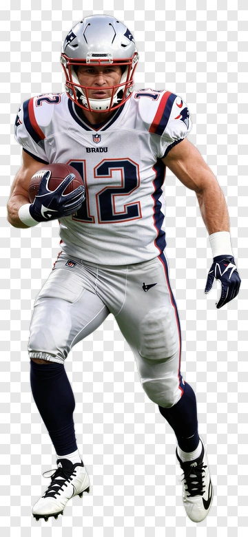 American Football Player In Action PNG
