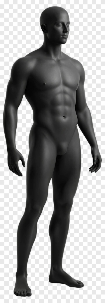 Black Mannequin Standing PNG
