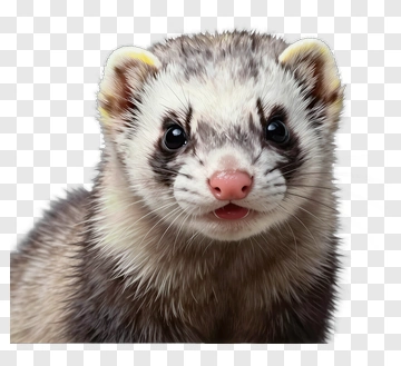 Close-up Of A Ferret PNG