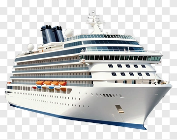 Cruise Ship Ready For Ocean Voyage PNG