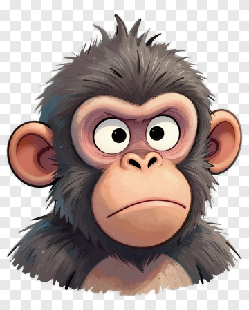 Sad Monkey PNG