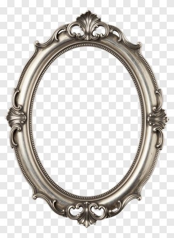 Silver Picture Frame PNG