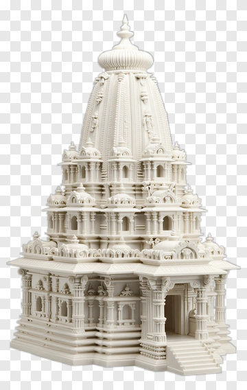 White Temple Sculpture PNG