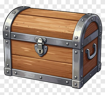 Treasure Chest With Padlock PNG
