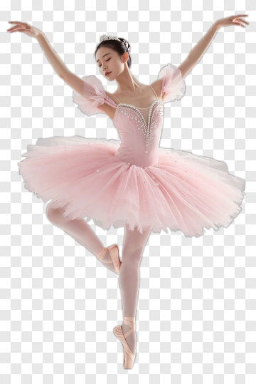 Ballerina In Pink Tutu PNG