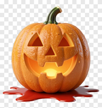 Jack-o-lantern With Glowing Face PNG