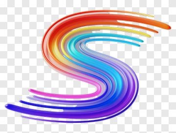 Rainbow S Shape Design PNG
