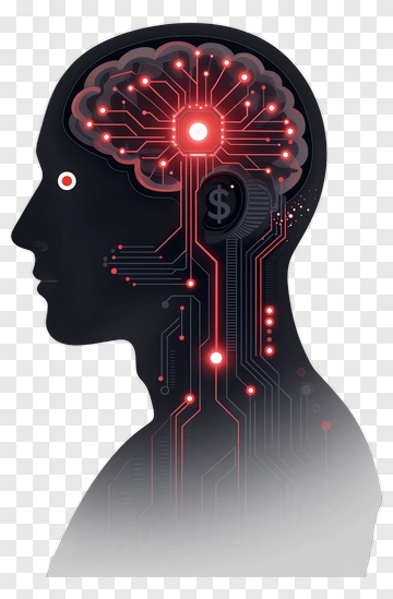 Human Brain With Circuitry PNG