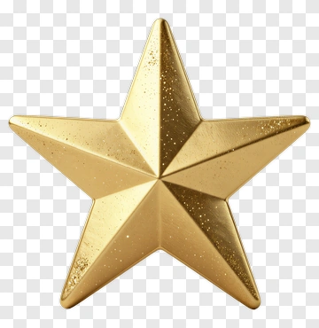 Golden Star PNG