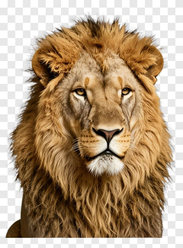 Lion With Full Mane PNG
