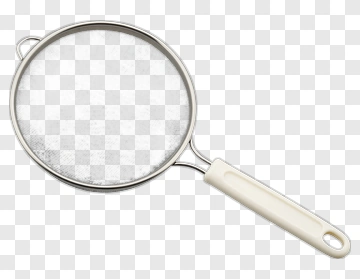 Metal Strainer With Plastic Handle PNG