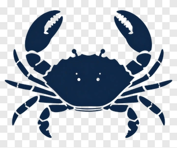 Blue Crab Silhouette PNG