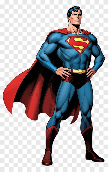 Superman Standing Pose PNG