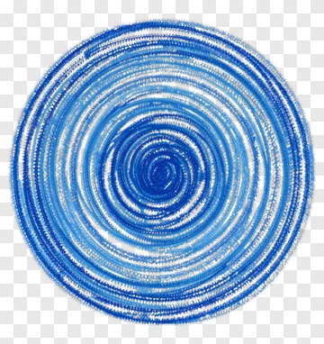 Blue Spiral Drawing PNG
