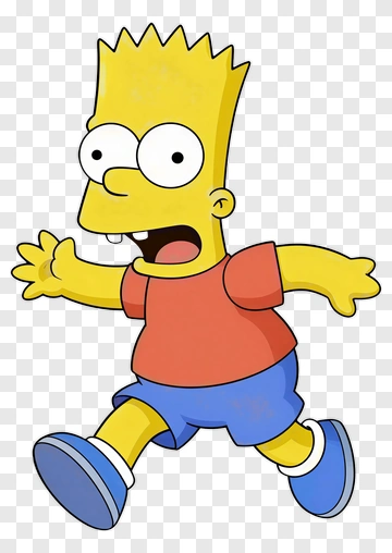 Bart Simpson Running PNG
