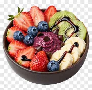 Smoothie Bowl With Fresh Fruits PNG