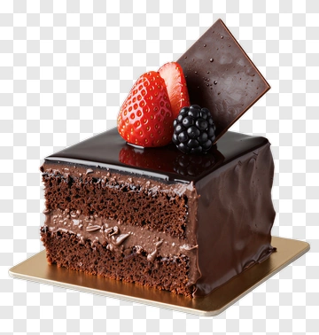 Chocolate Cake With Fresh Berries PNG