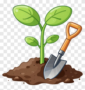 Plant With Shovel PNG