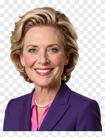 Hillary Clinton In Formal Portrait PNG