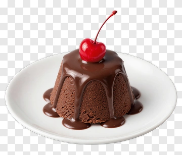 Chocolate Cake With Cherry PNG
