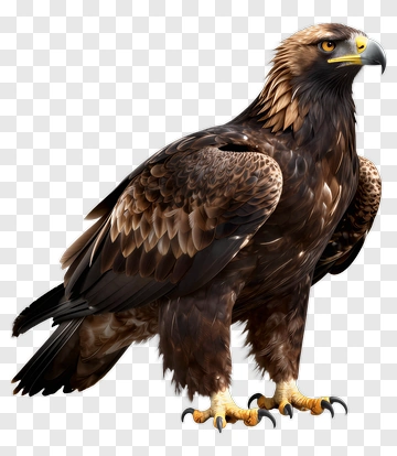 Eagle With Detailed Feathers And Sharp Talons PNG