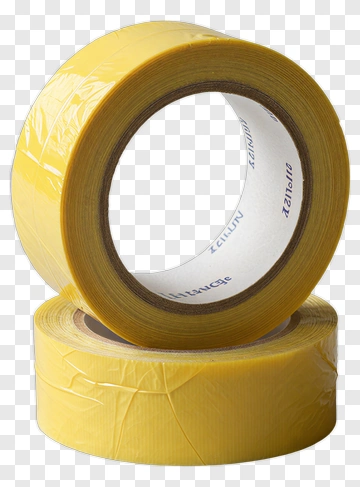 Yellow Duct Tape Rolls PNG