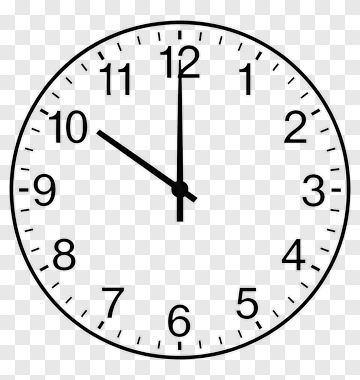 Minimalist Clock PNG