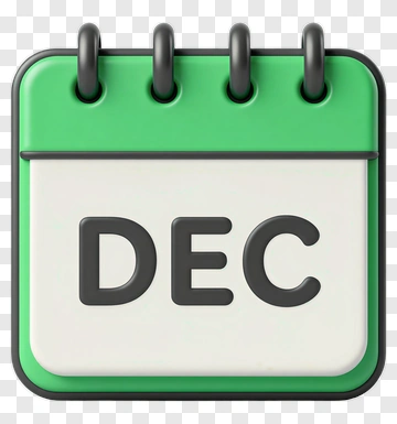 December Calendar Icon PNG