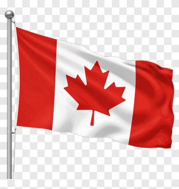 Canada Flag With Maple Leaf PNG
