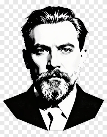 Portrait Of A Man With Beard PNG