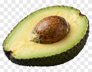 Half Avocado With Seed PNG