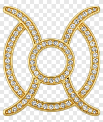 Gold Pendant With Diamonds PNG